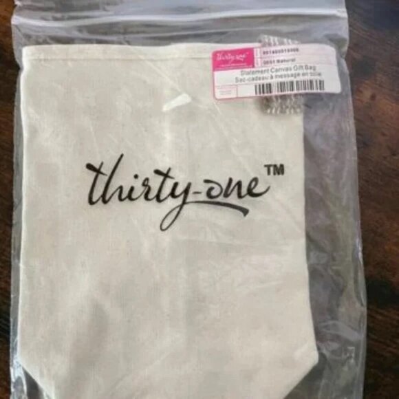 thirty-one Other - 31 Statement‎ Canvas Gift Bag - NWT